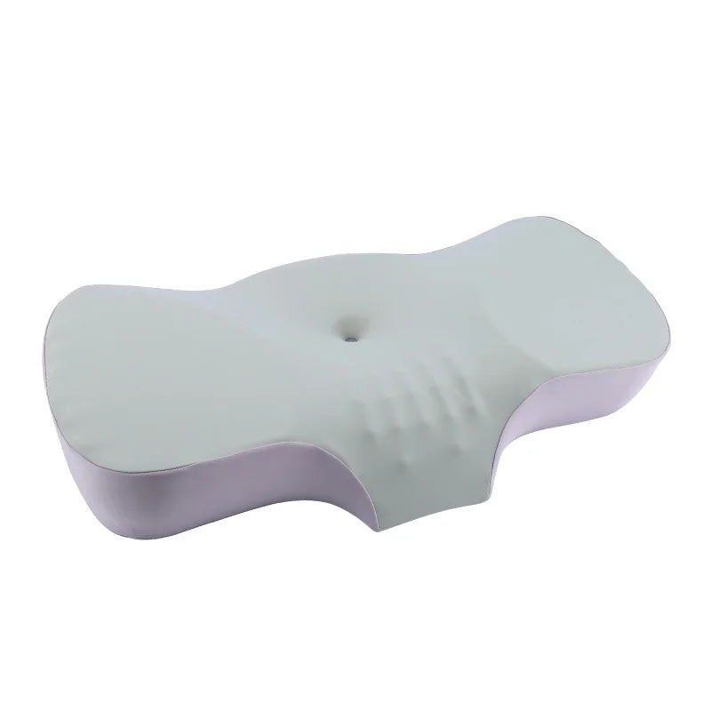 Oreiller latex ergonomique bleu