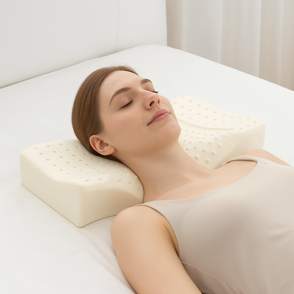 Oreiller latex ergonomique lit