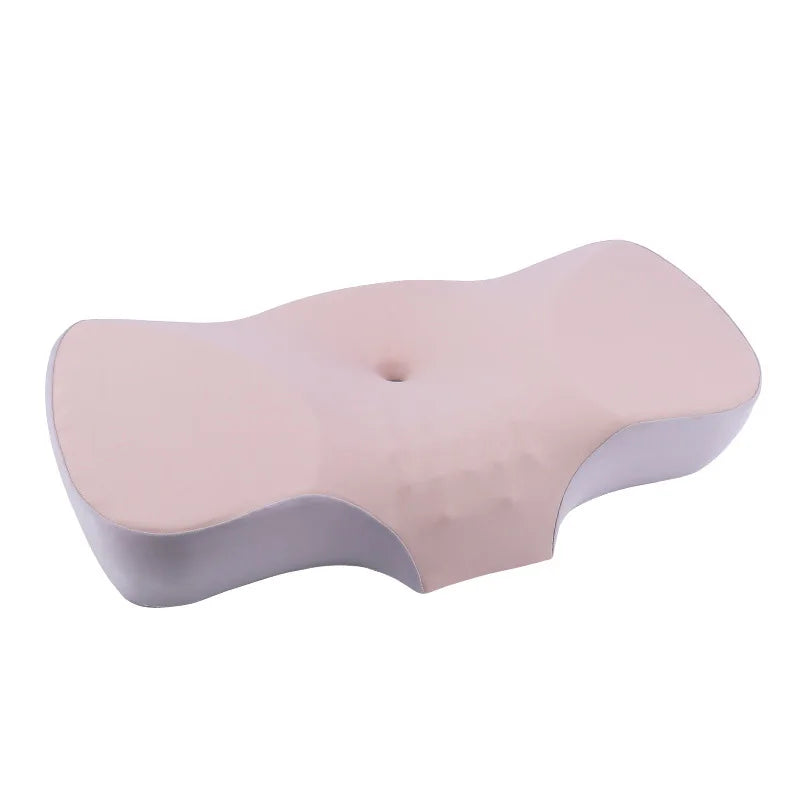 Oreiller latex ergonomique rose