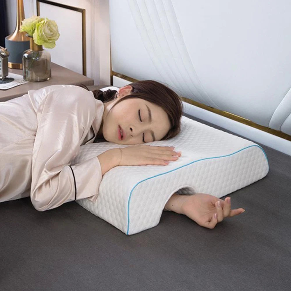Oreiller memoire de forme ergonomique lit
