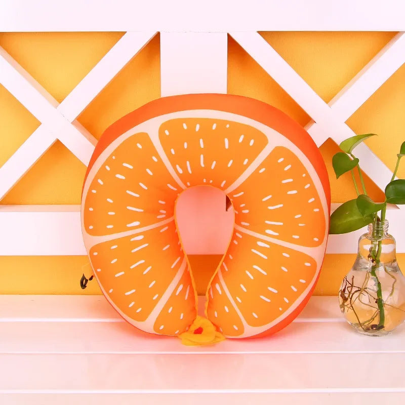 Oreiller microbilles ergonomique orange