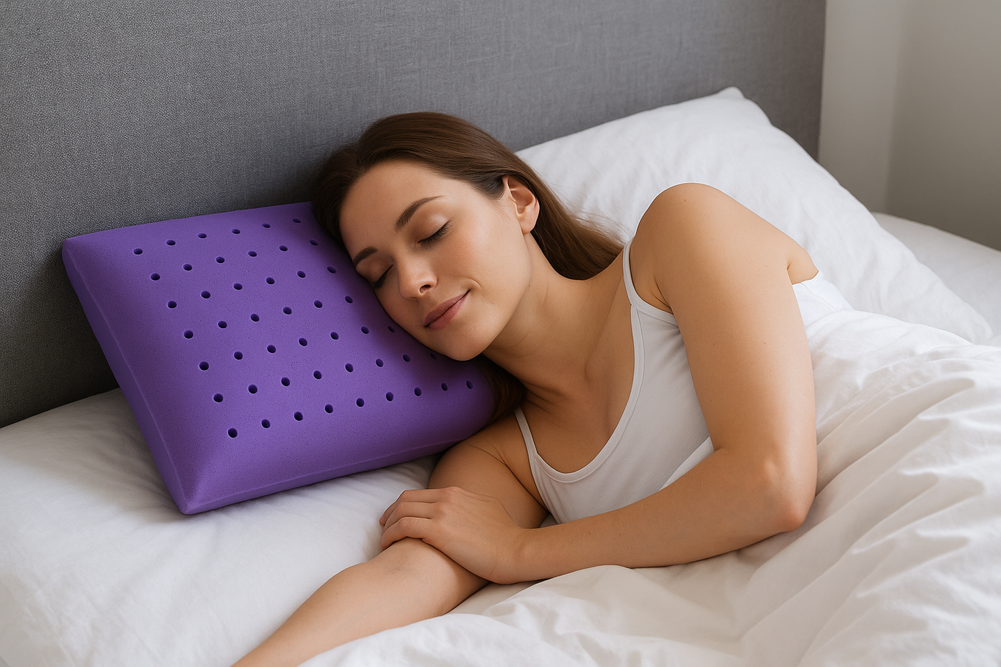 Oreillers en mousse à mémoire de forme oreiller ergonomique lit