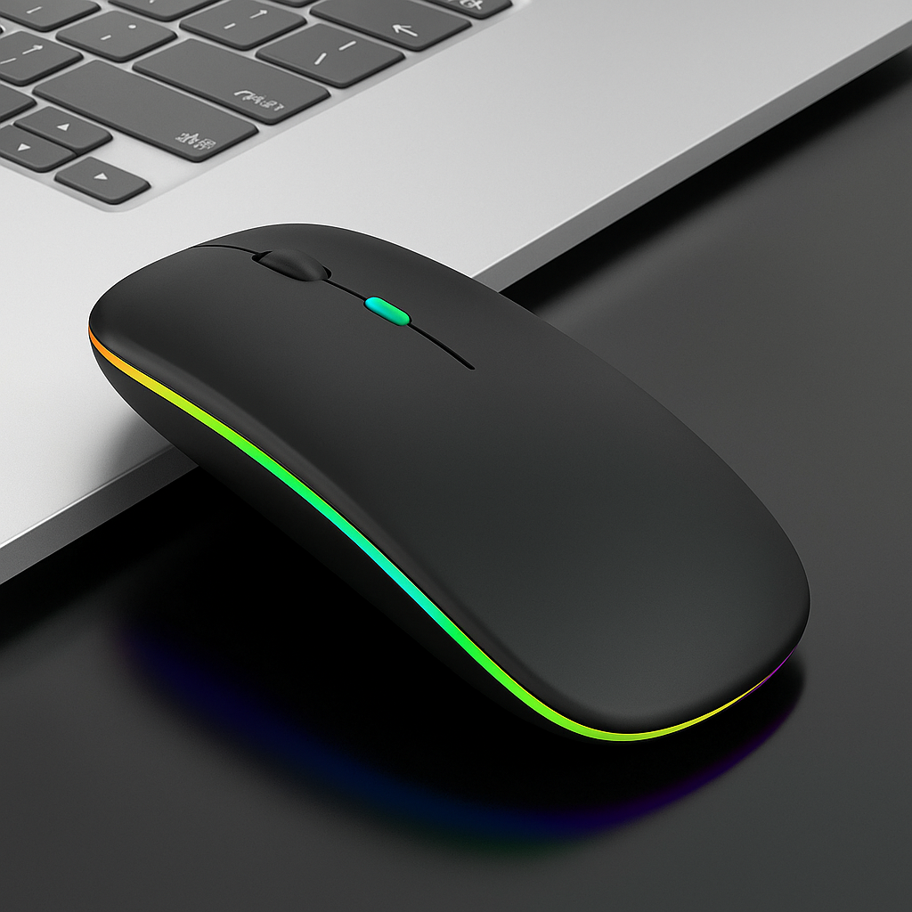 Souris ergonomique ambidextre noir