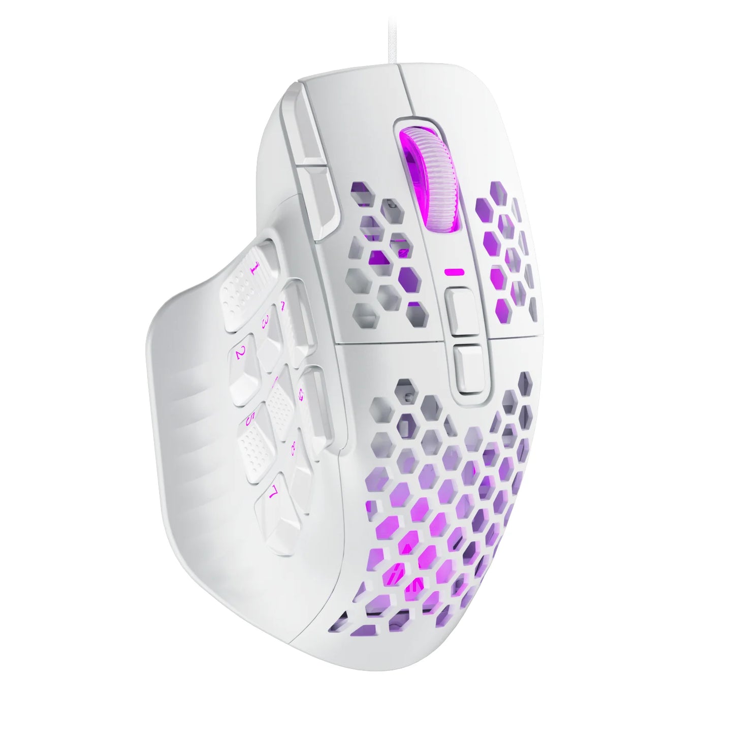 Souris ergonomique gamer blanc