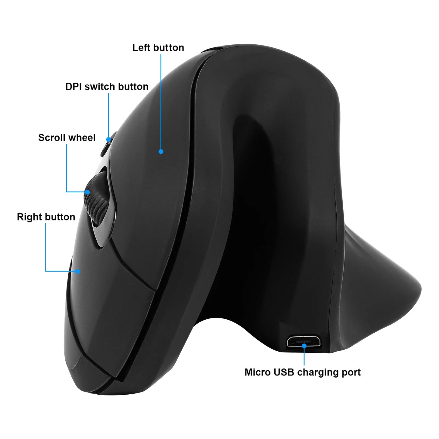 Souris ergonomique grande main boutons