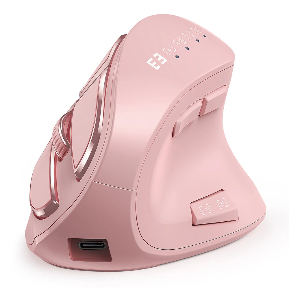 Souris ergonomique graphiste rose