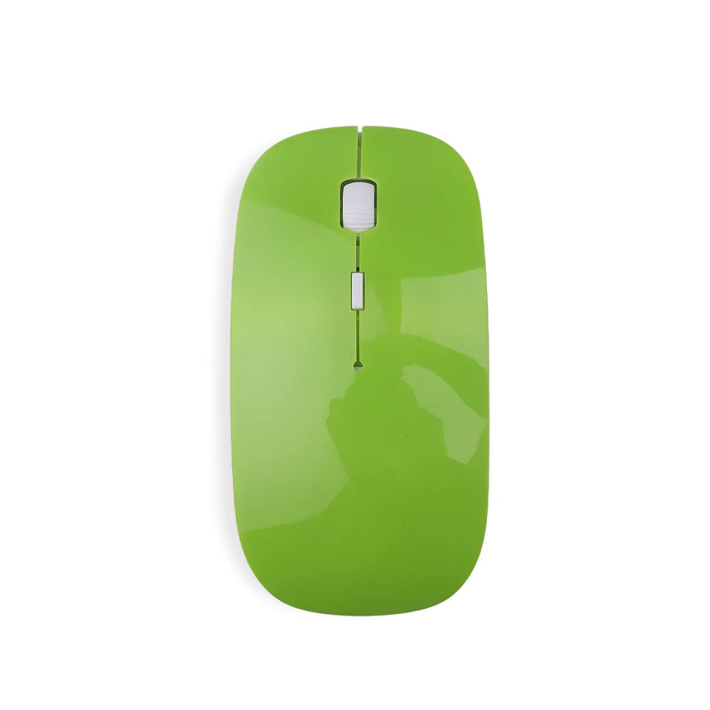 Souris ergonomique plate vert