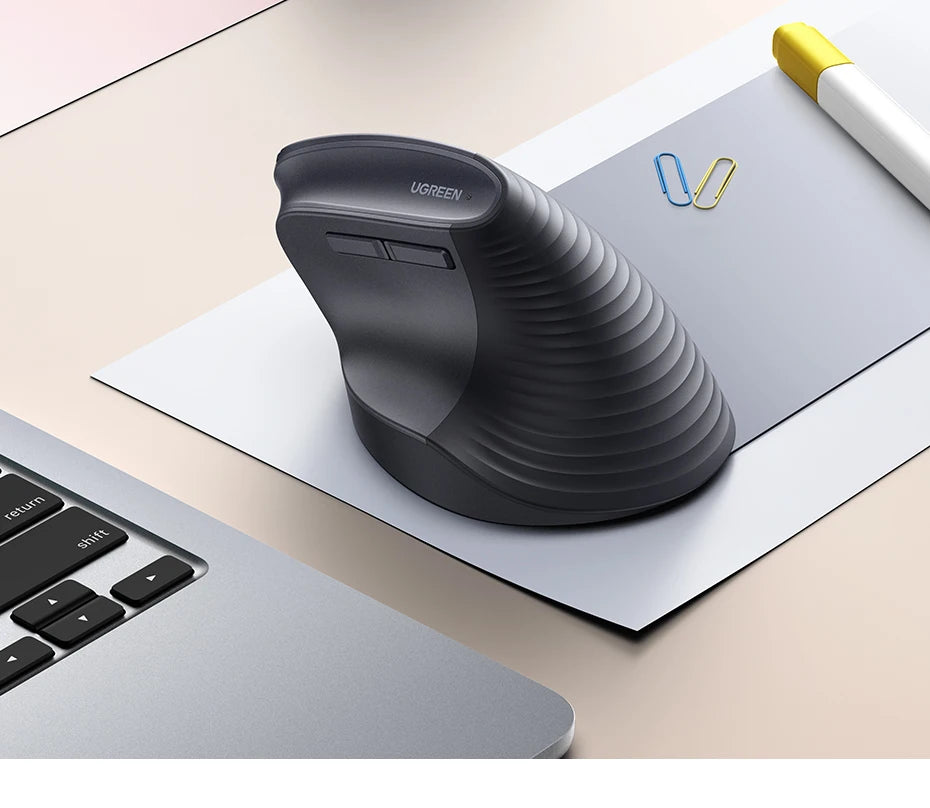 Souris ergonomique rose noir