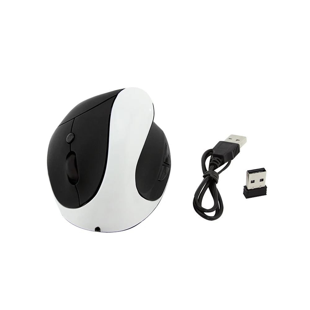 Souris ergonomique verticale sans fil rechargeable noir