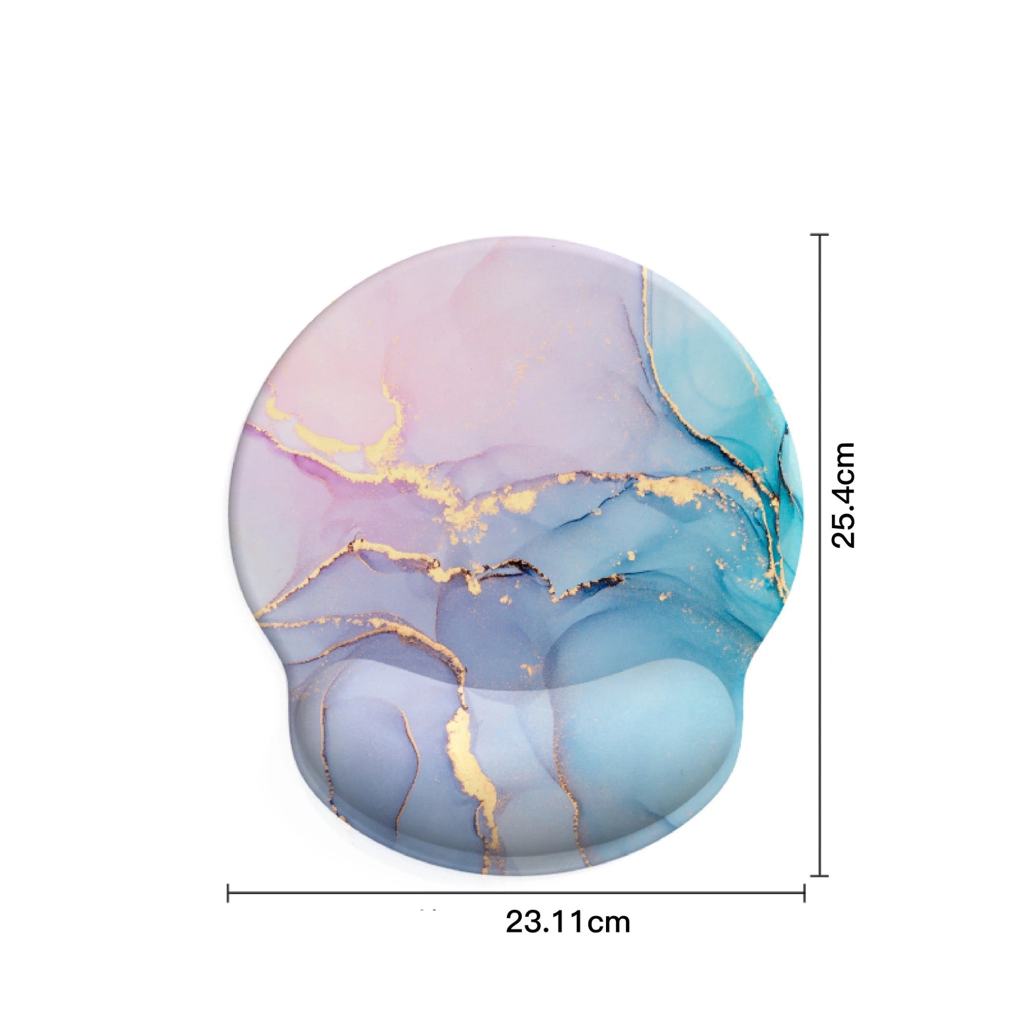 Souris et tapis ergonomique blanc
