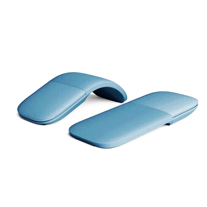 Souris silencieuse ergonomique bleu