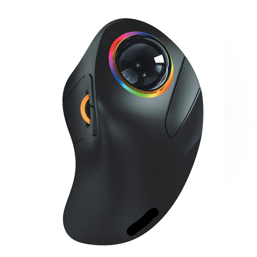 Souris trackball ergonomique blanc