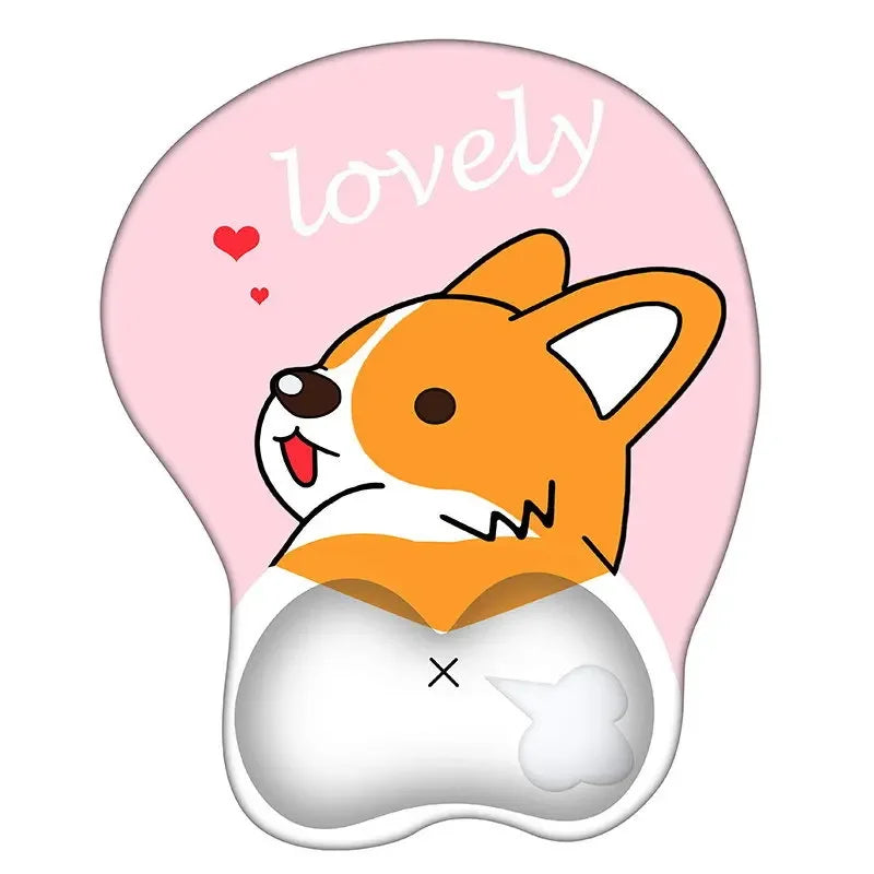 Tapis ergonomique clavier souris rose