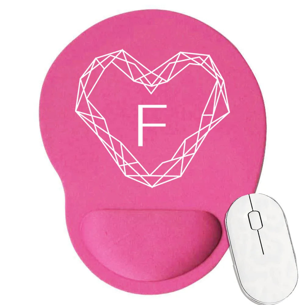 Tapis souris ergonomique personnalisable lettre f