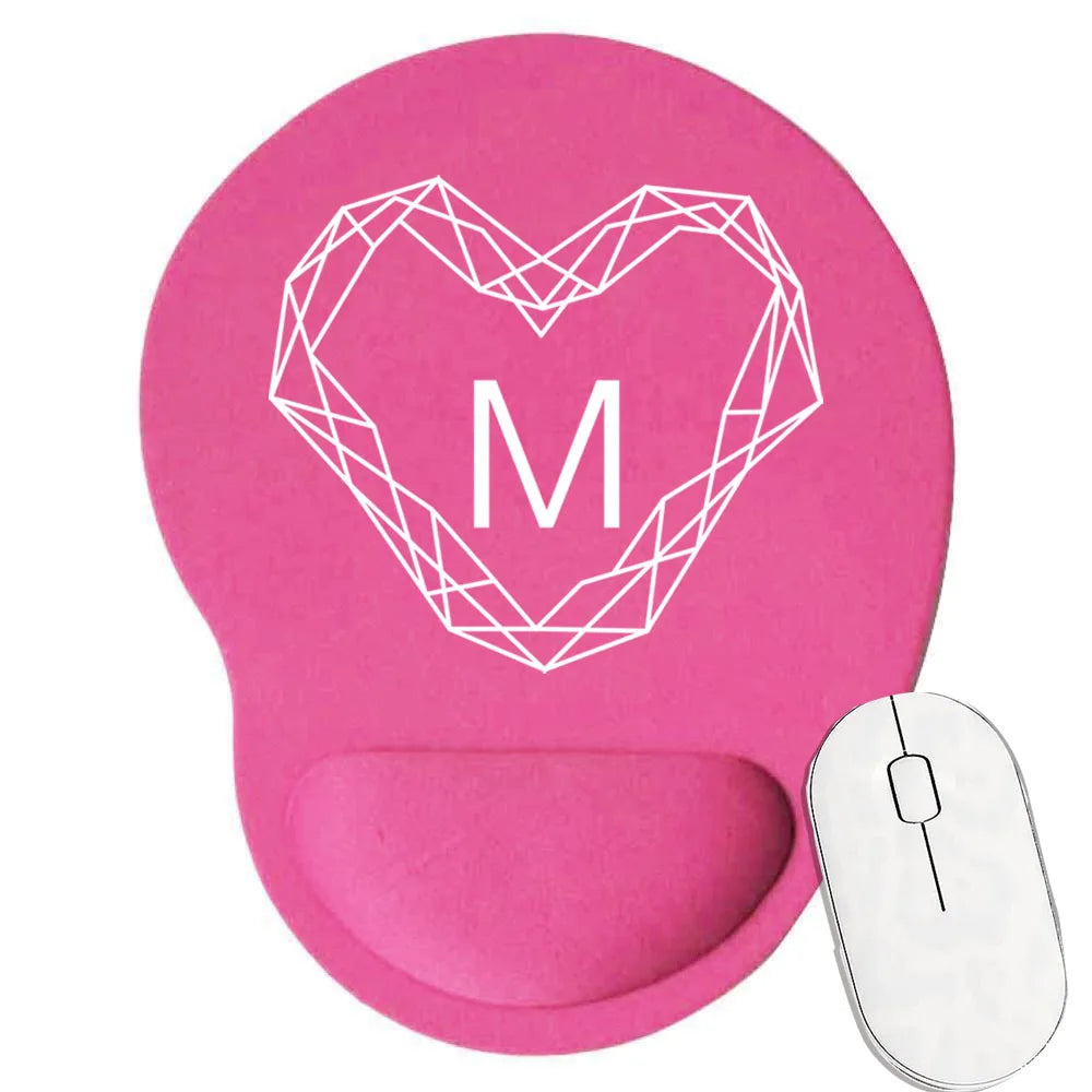 Tapis souris ergonomique personnalisable lettre m