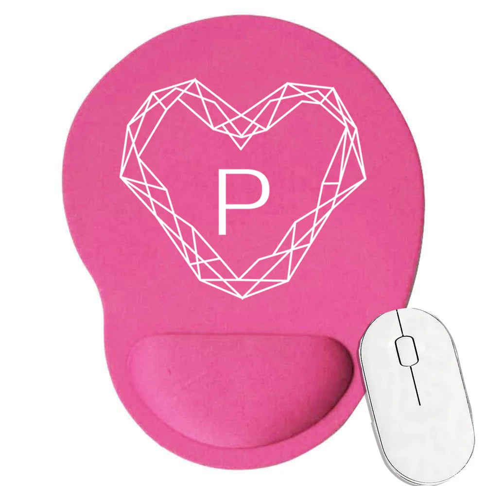 Tapis souris ergonomique personnalisable lettre p