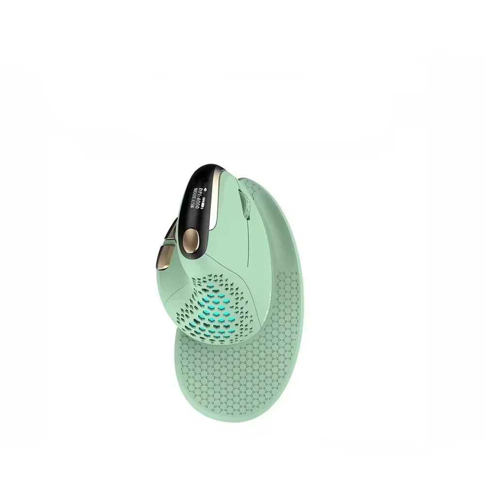 souris ergonomique sans fil verticale vert