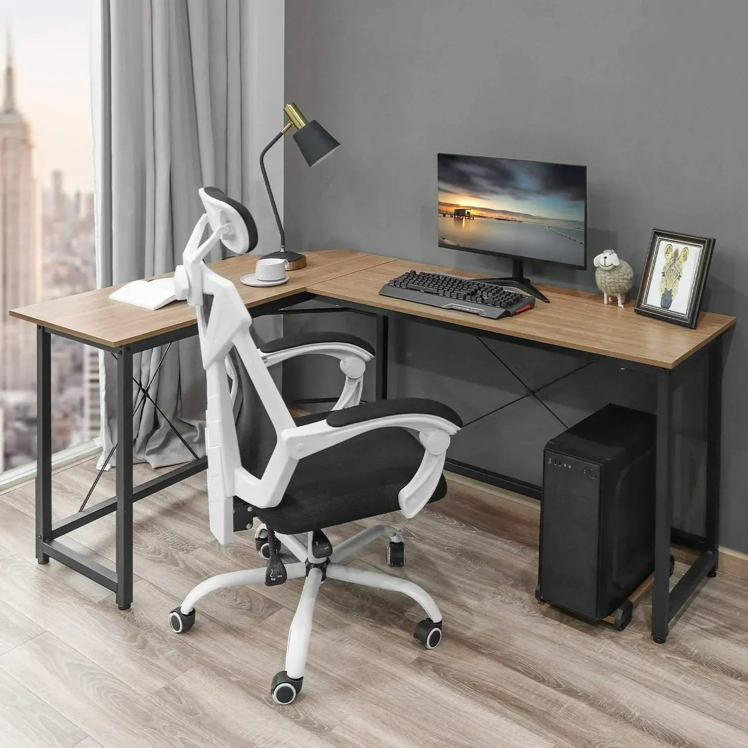 Bureau arrondi ergonomie