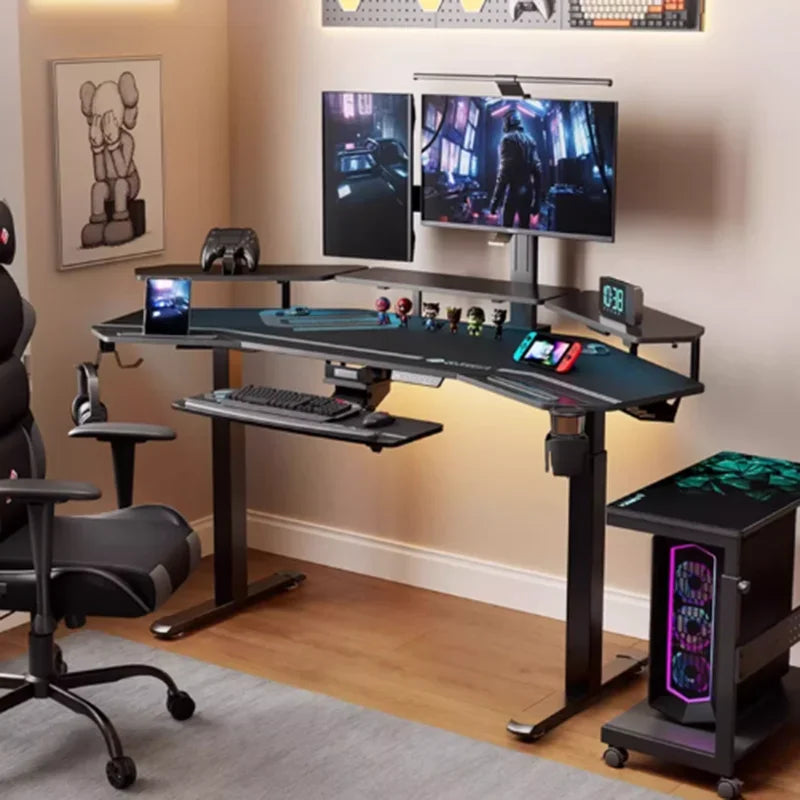 Bureau ergonomique ajustable noir