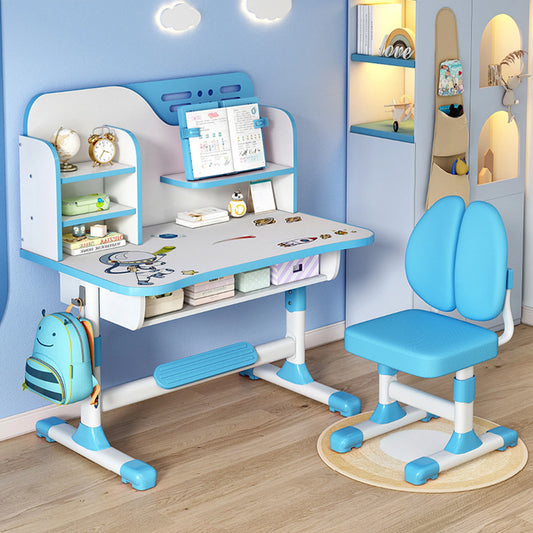 Bureau ergonomique enfant bleu
