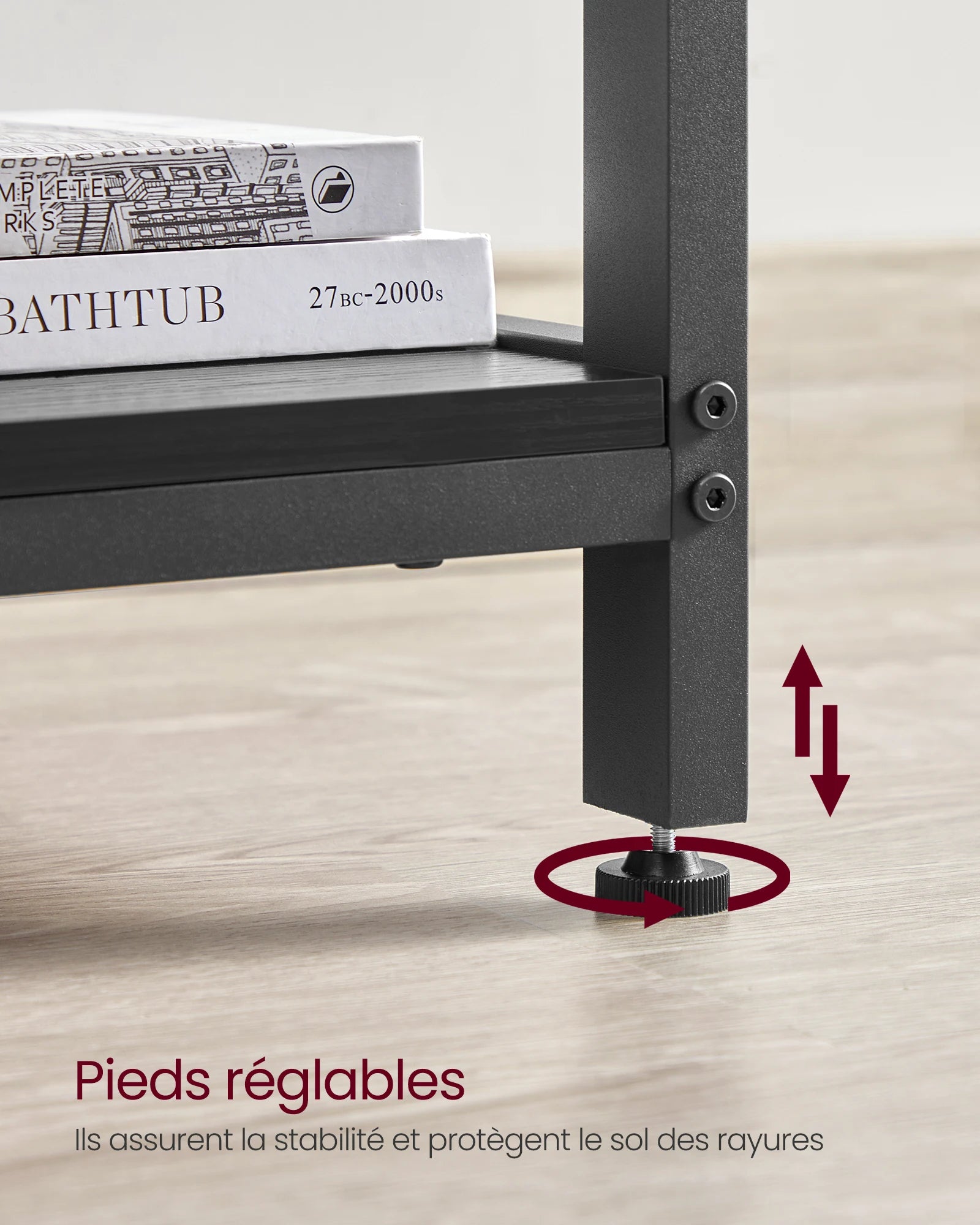 Bureau ergonomique ordinateur portable pied