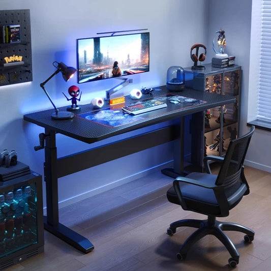 Bureau informatique ergonomique noir