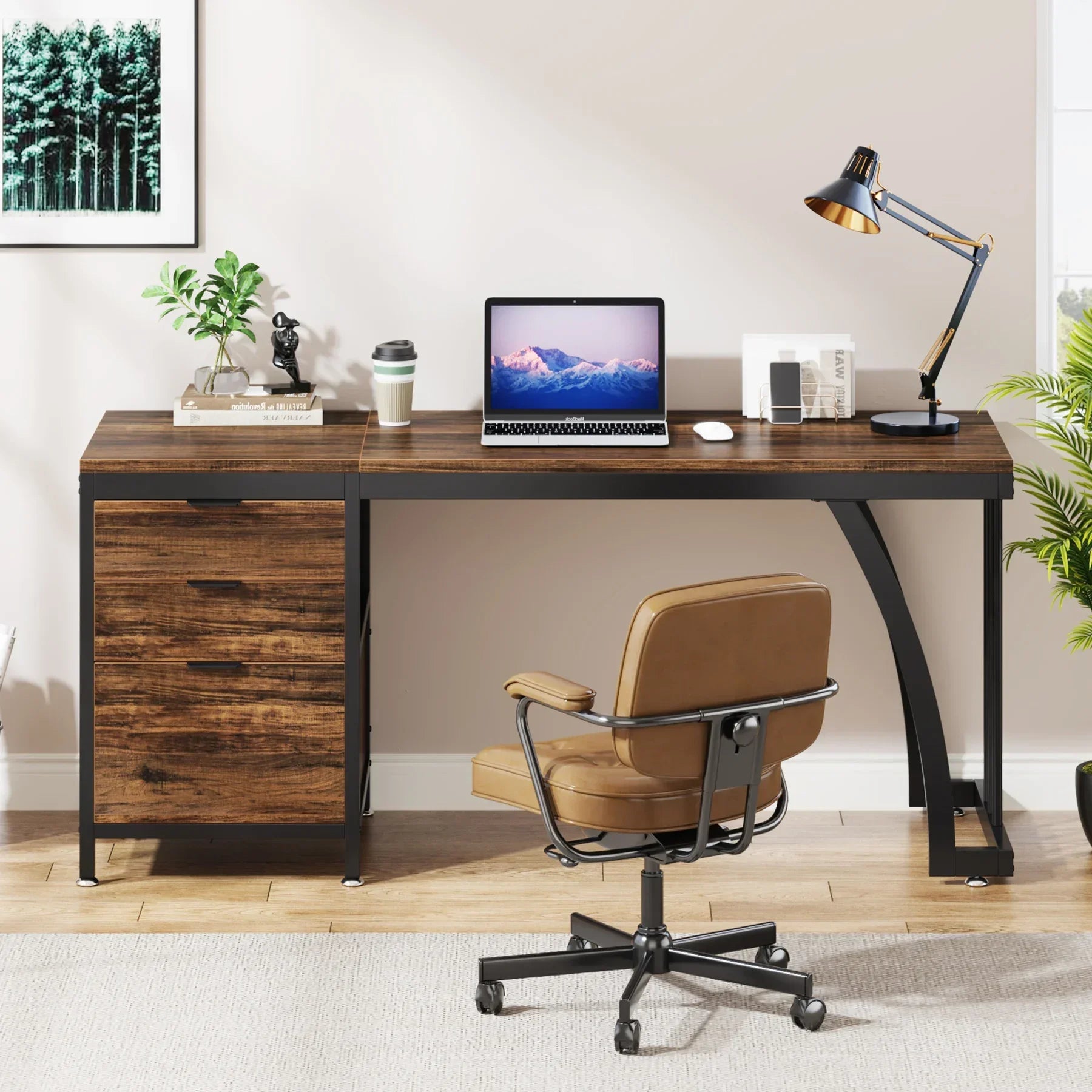 Bureaux ergonomiques marron