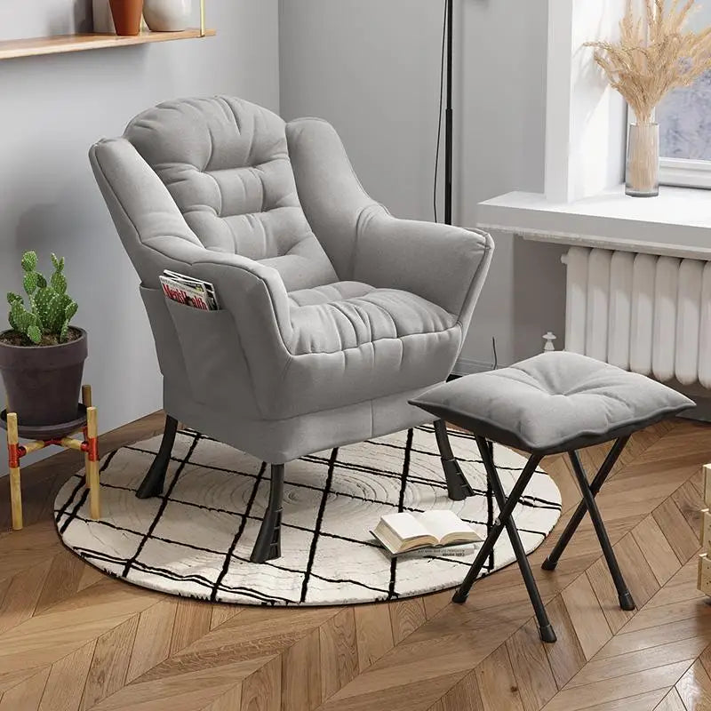 Chaise-ergonomique-repose-pied-gris