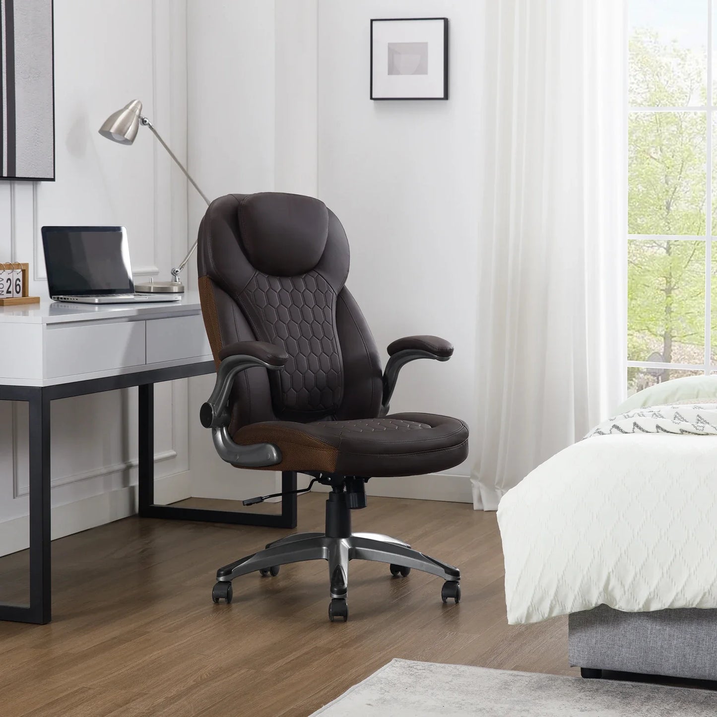 Chaise_de_bureau_ergonomique_design_marron