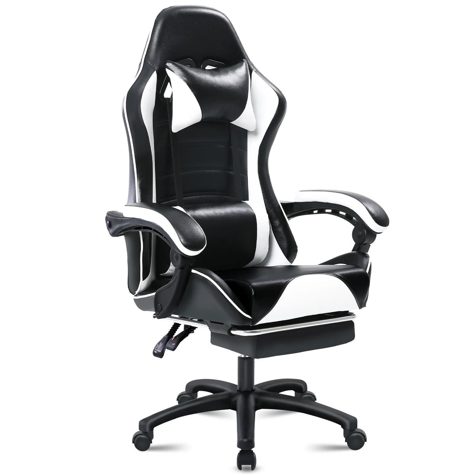 Chaise de bureau gamer ergonomique blanc