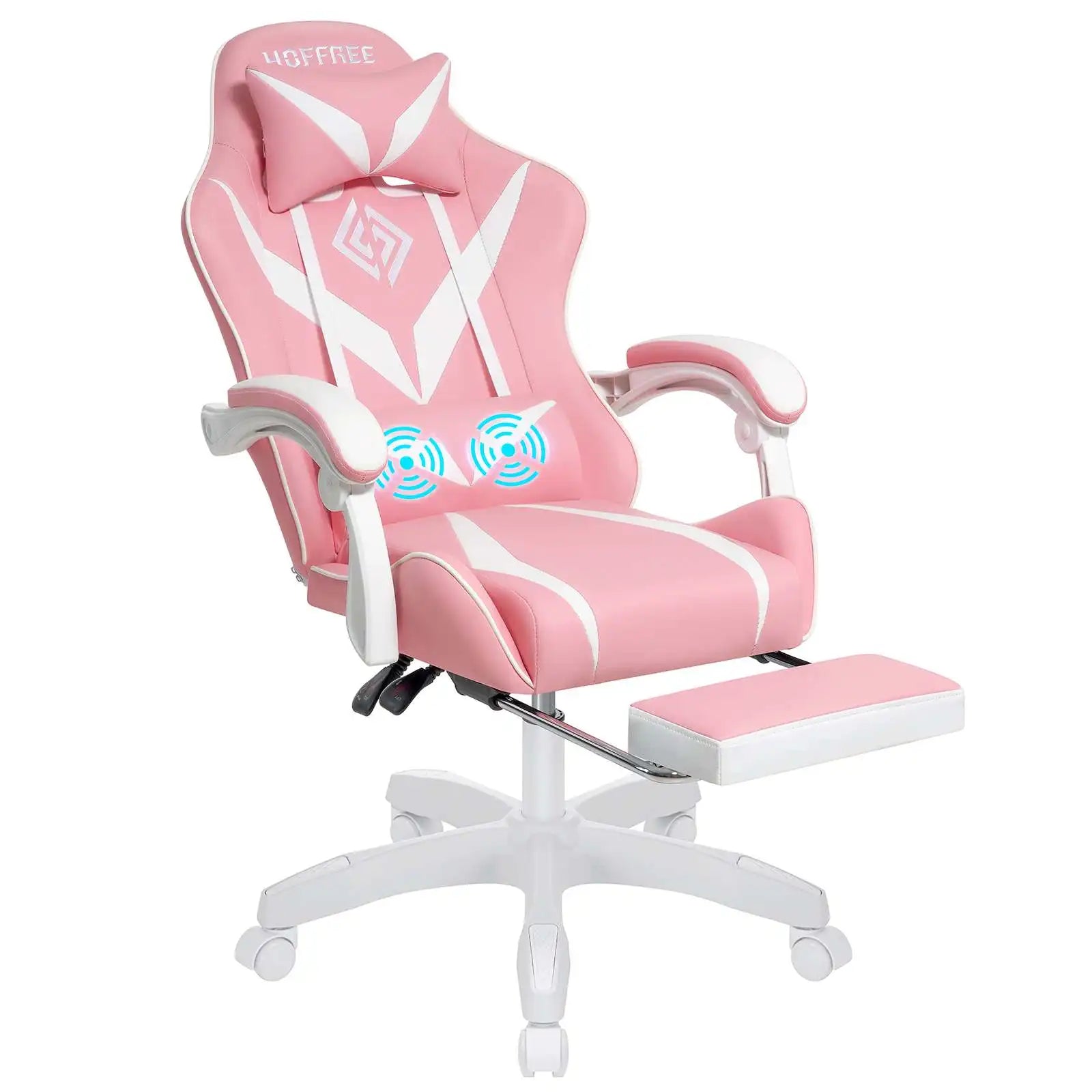 Chaise_ergonomique_gamer_rose
