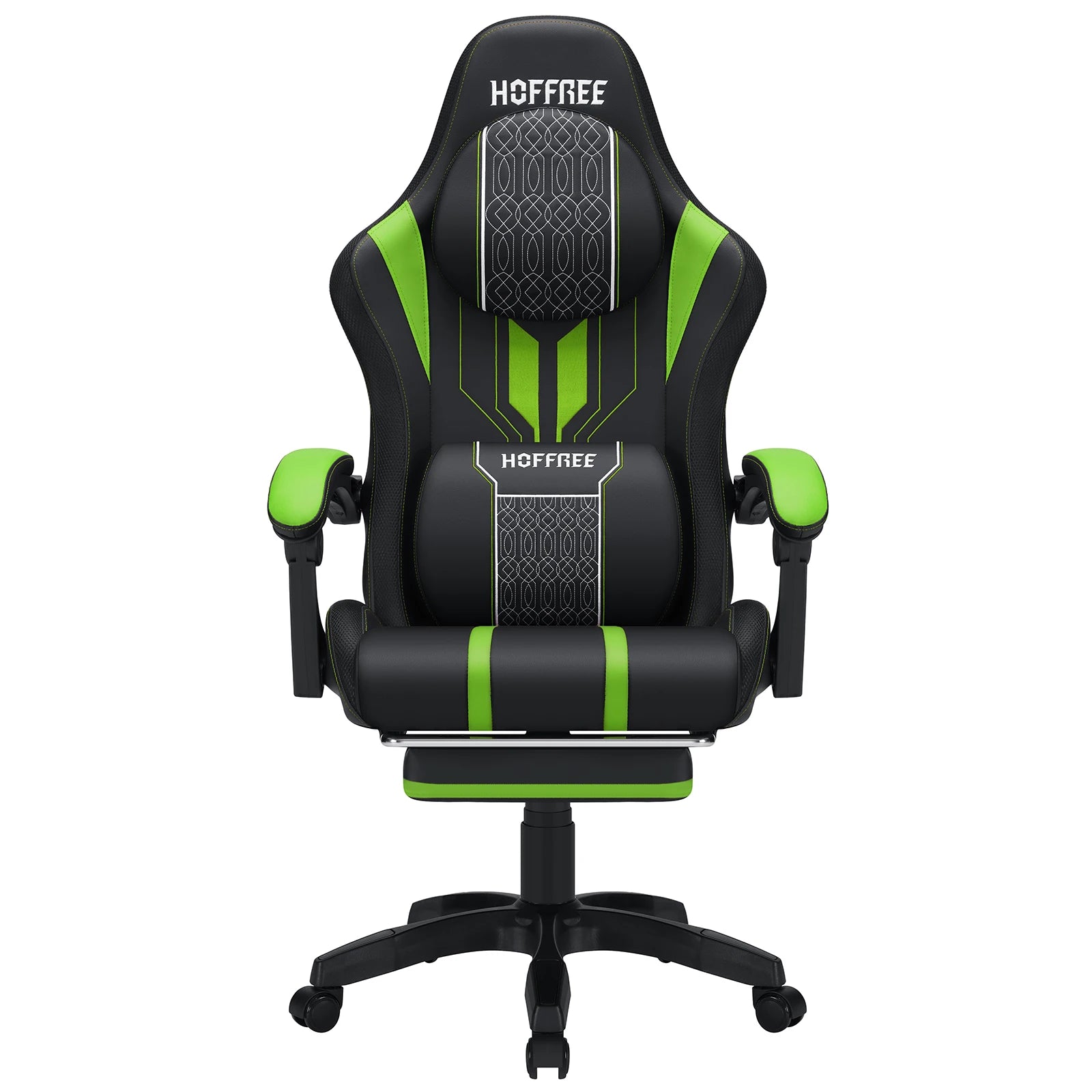 Chaise_gamer_ergonomique_vert