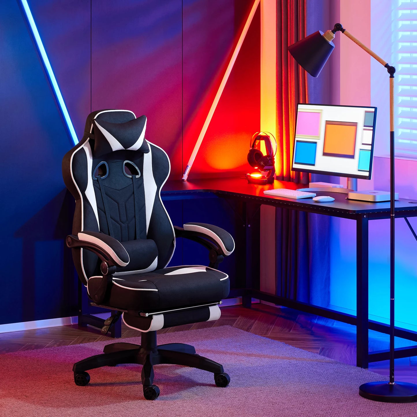 Chaise gaming ergonomique inclinable bureaux