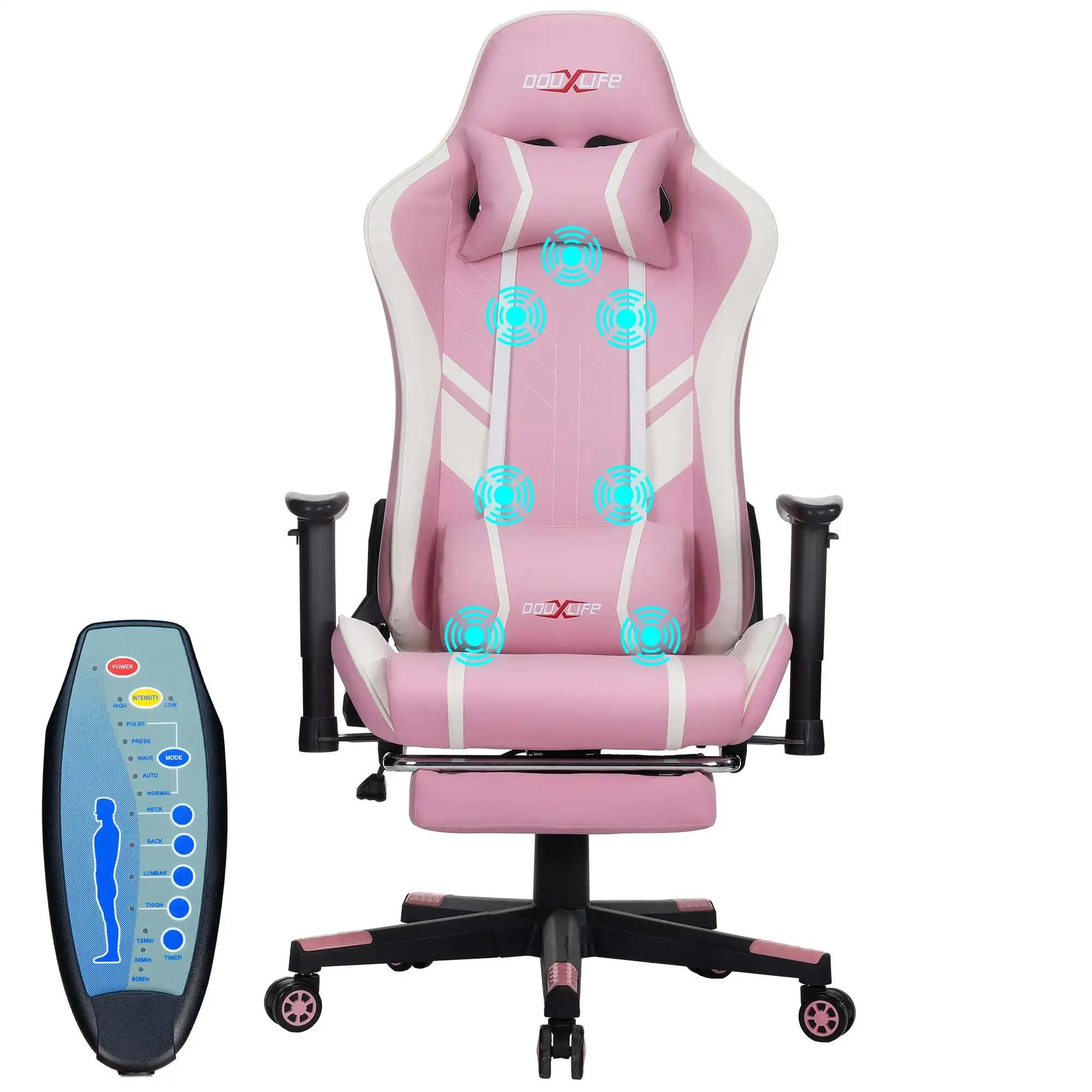 Chaise_gaming_ergonomique_rose