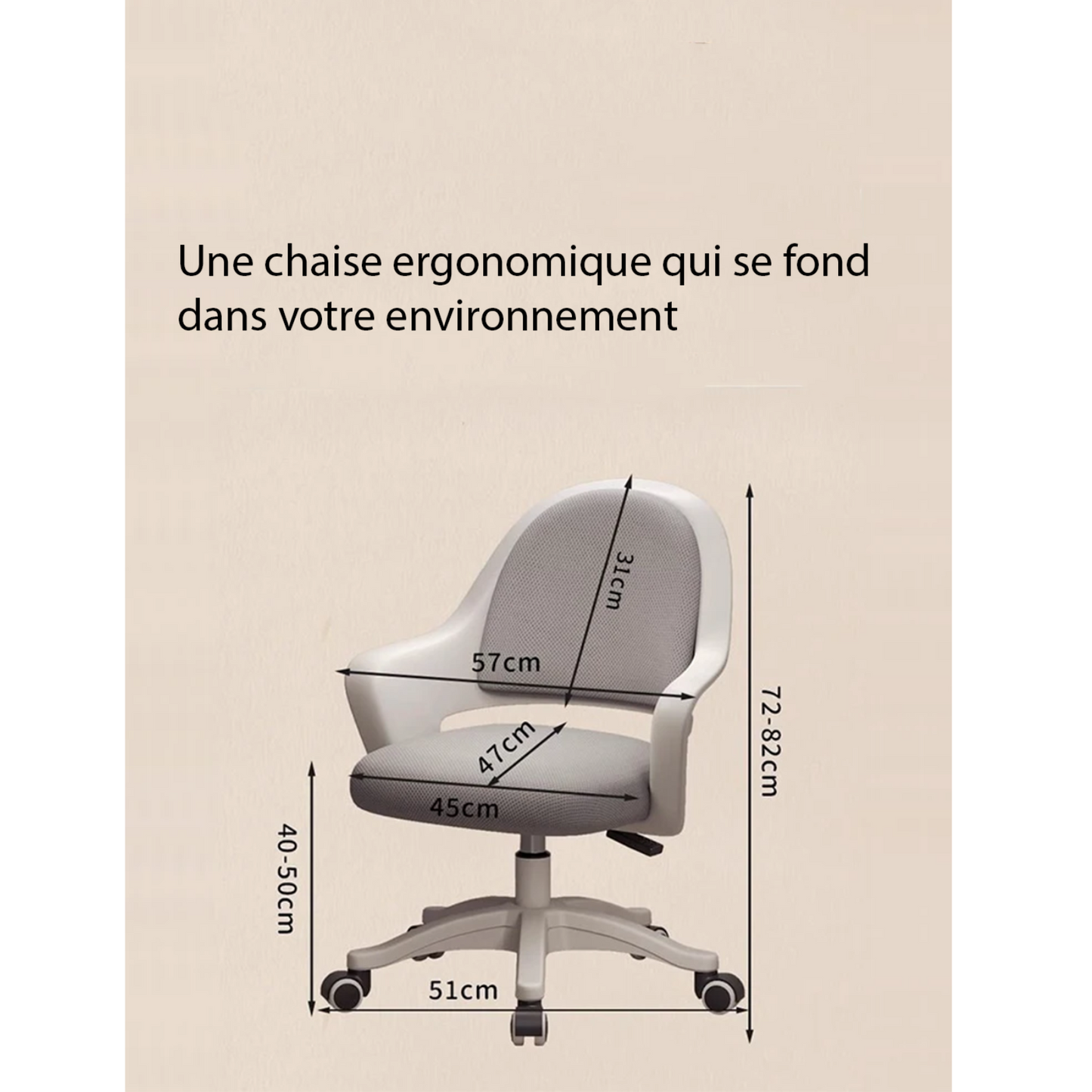 Chaise ergonomique pour le dos