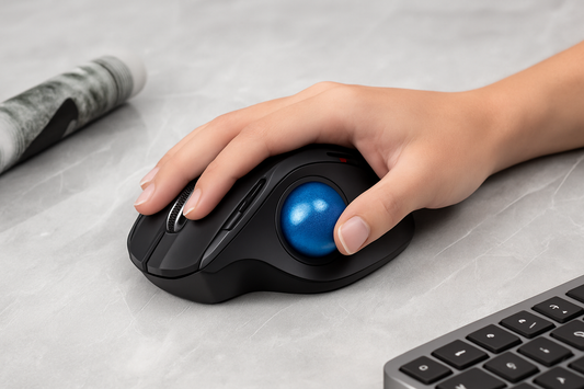 Une souris ergonomique trackball