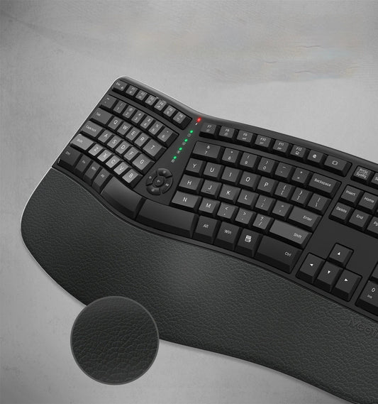 Clavier ergonomique canal carpien noir
