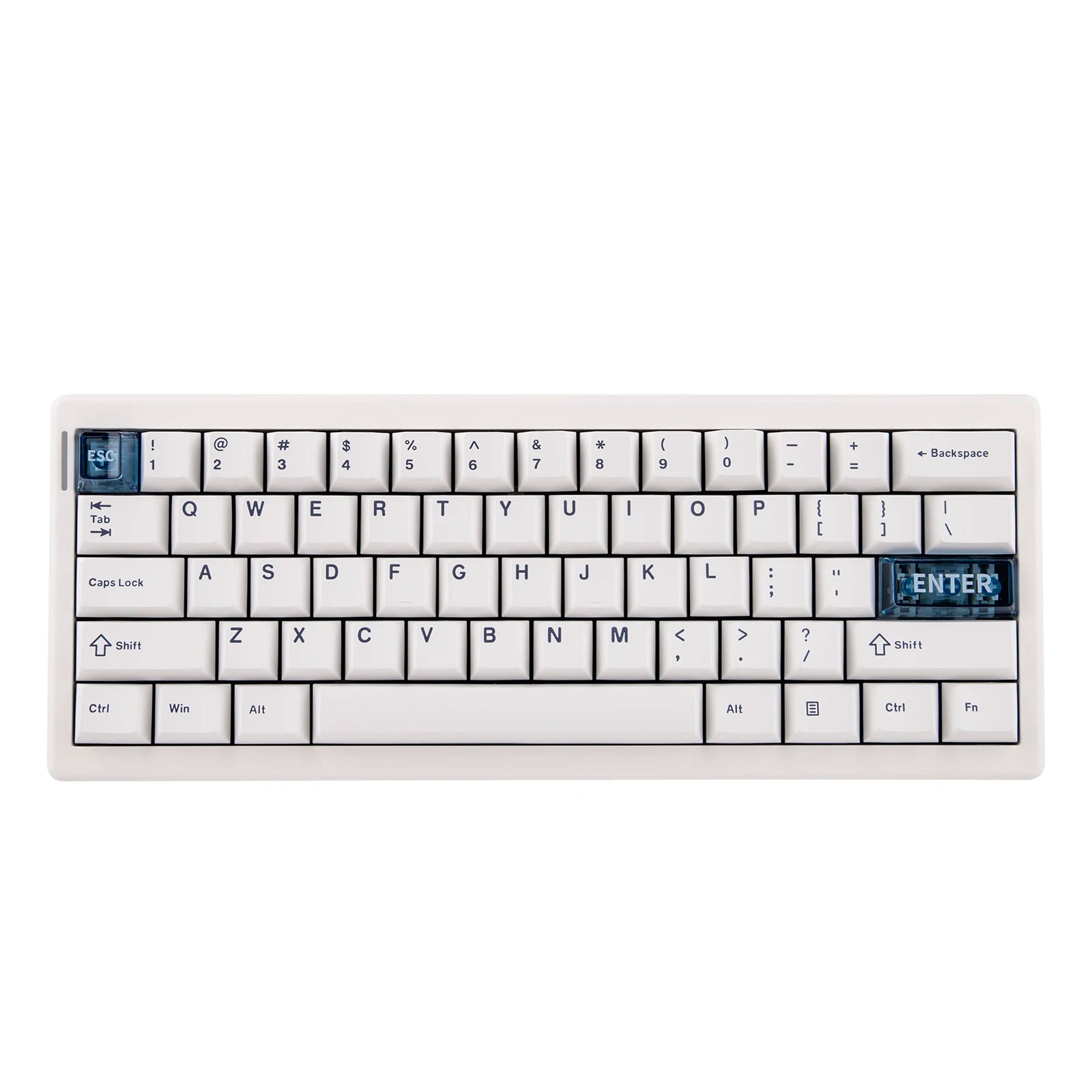 Clavier ergonomique compact blanc