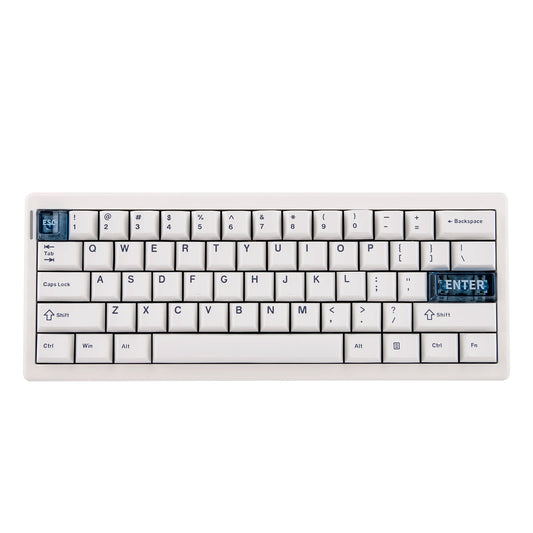 Clavier ergonomique compact blanc