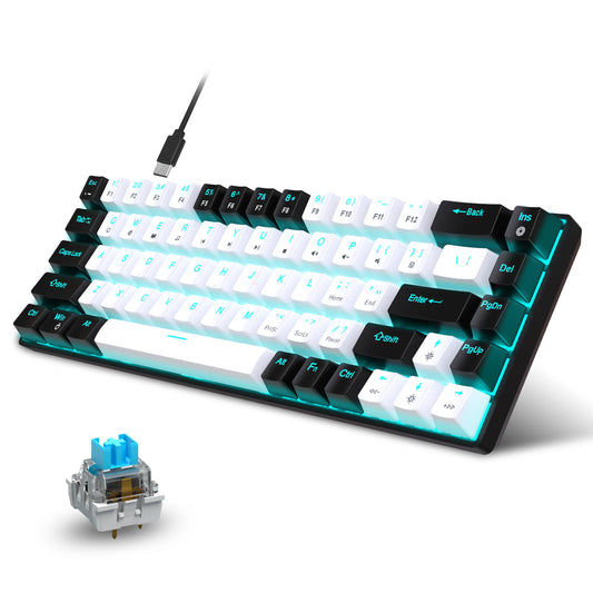 Clavier ergonomique pc blanc