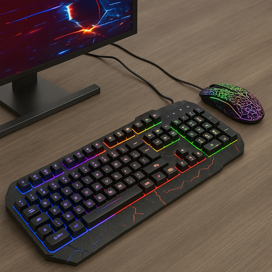 Clavier gamer ergonomique noir