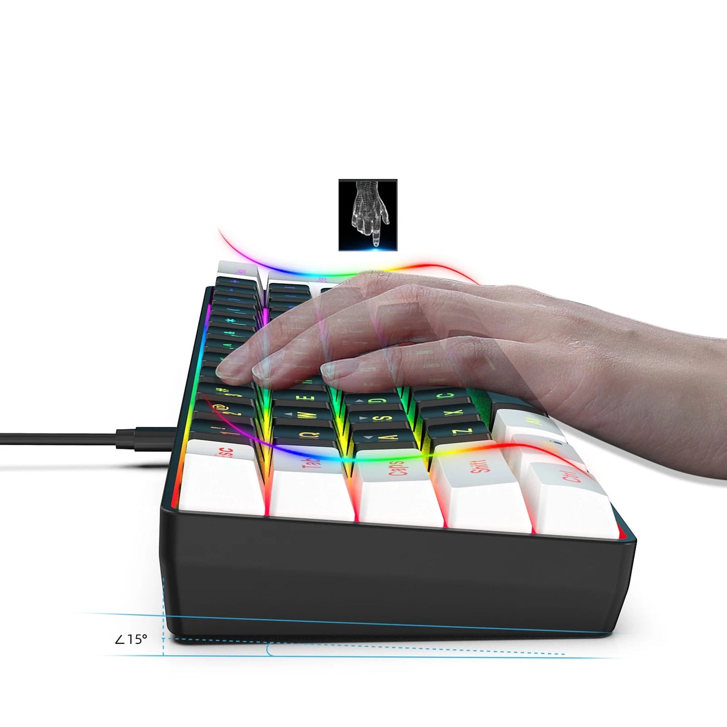 Clavier informatique ergonomique mesures