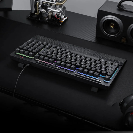 Clavier pc ergonomique noir