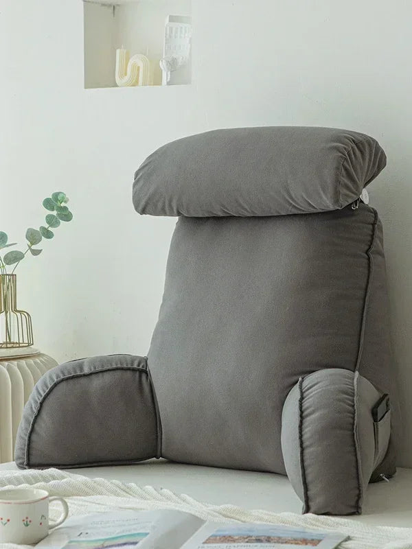 Coussin-de-lecture-ergonomique-gris-claire