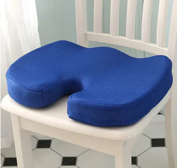 Coussin de chaise de bureau ergonomique bleu