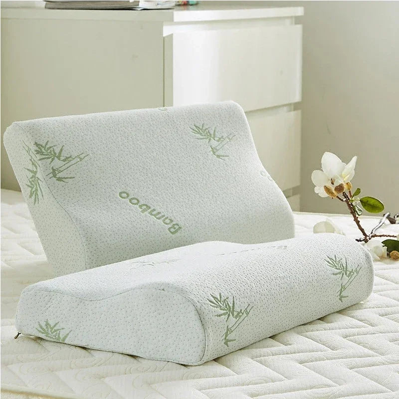 Coussin ergonomique bambou blanc