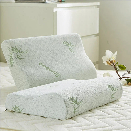 Coussin ergonomique bambou blanc