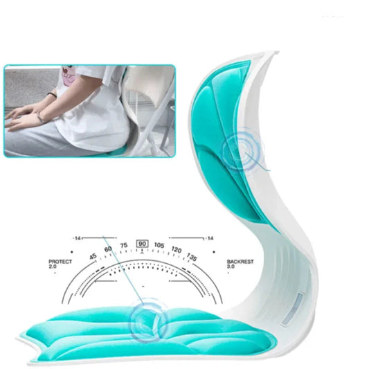 Coussin ergonomique chaise pour le dos blanc