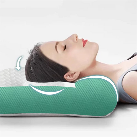 Coussin ergonomique lit blanc