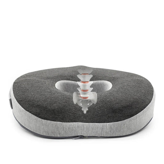 Coussin ergonomique pour s'asseoir gris